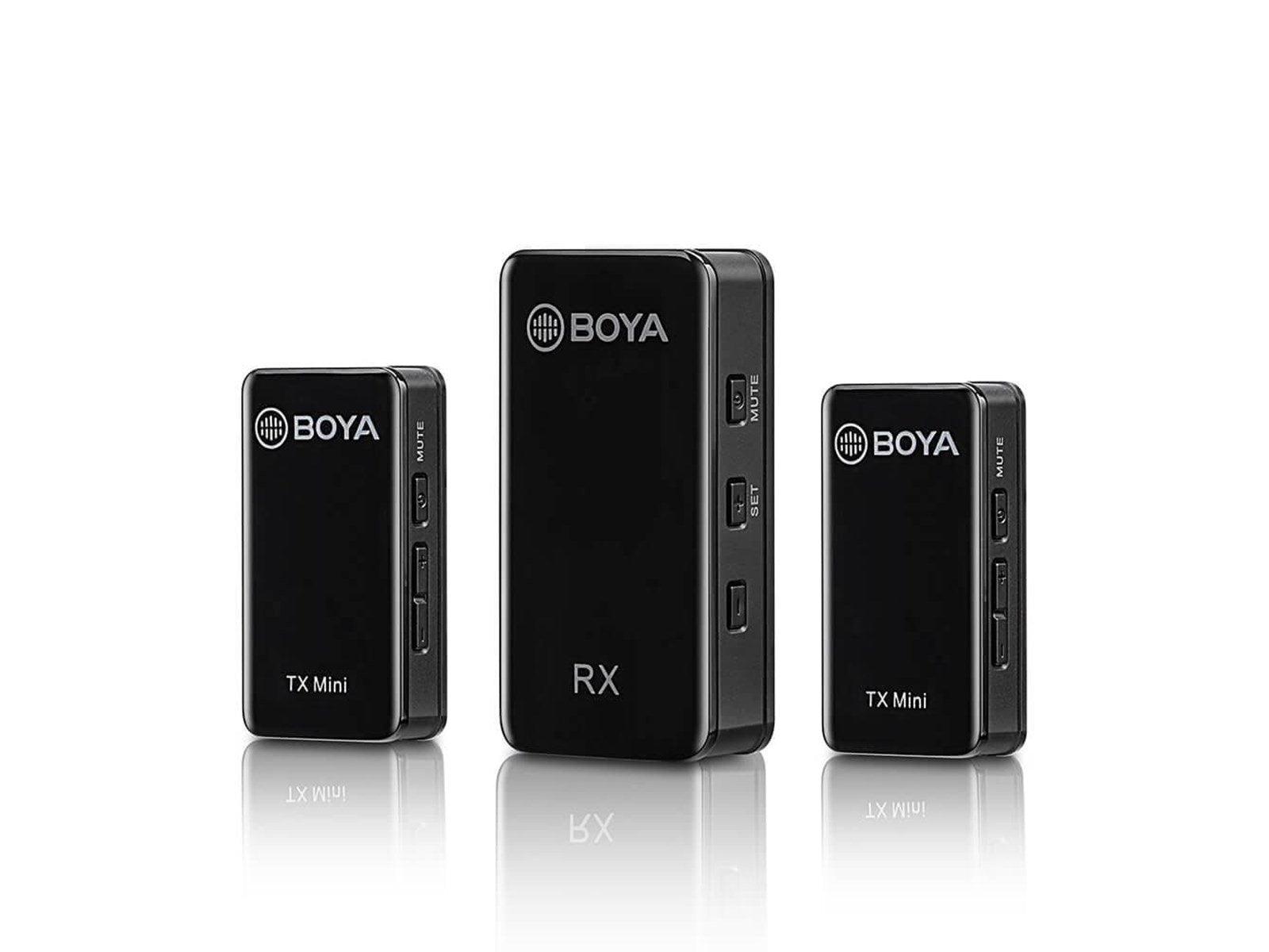 BOYA Wireless Microphone x2 BY-XM6-S2 Mini 3.5mm BOYA Wireless Microphone x2 BY-XM6-S2 Mini 3.5mm